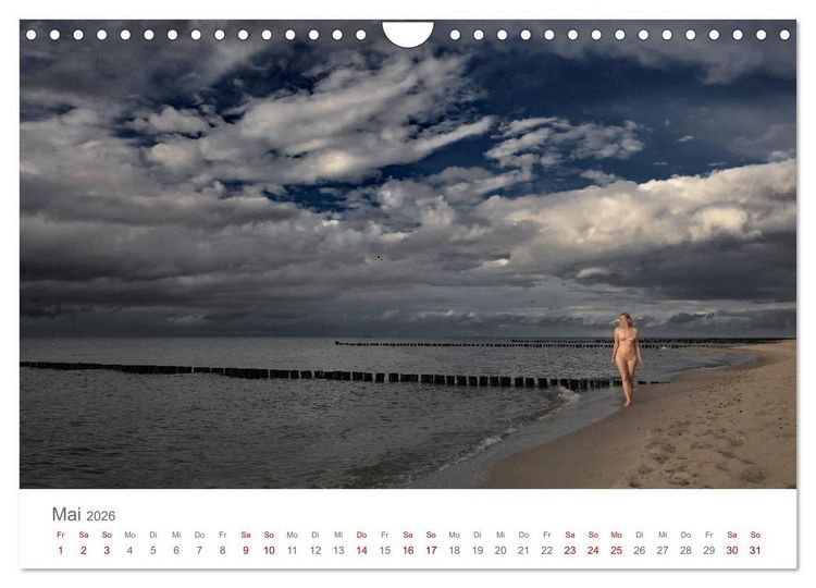Produktbild: Akt und Meer (Wandkalender 2026 DIN A4 quer), CALVENDO Monatskalender