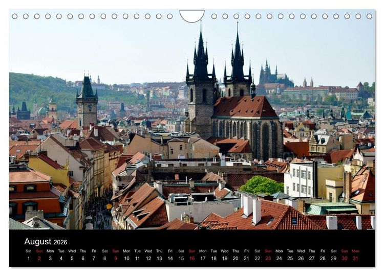 Produktbild: Prague in my heart (Wall Calendar 2026 DIN A4 landscape), CALVENDO 12 Month Wall Calendar