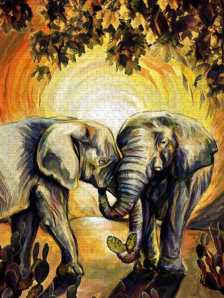 Produktbild: CALVENDO Puzzle Kaktusherz | 1000 Teile Lege-Gr&ouml;&szlig;e 64x48cm Foto-Puzzle f&uuml;r gl&uuml;ckliche Stunden