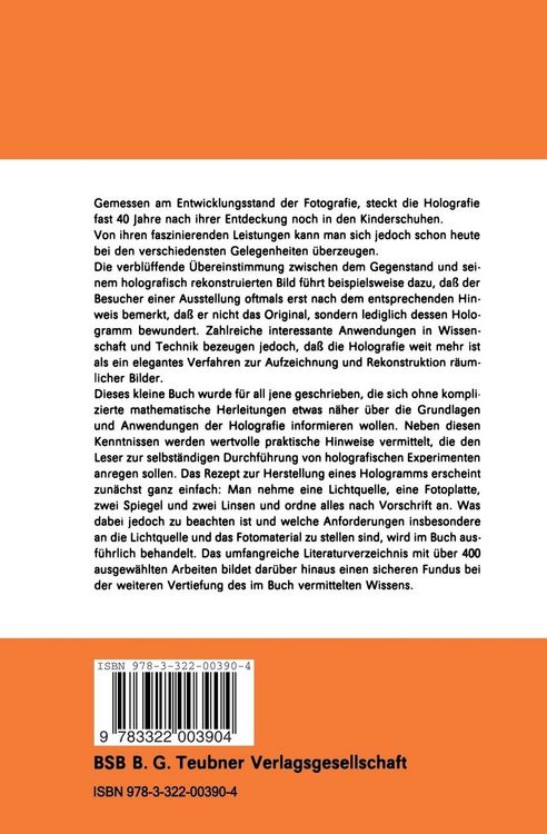Produktbild: Holografie