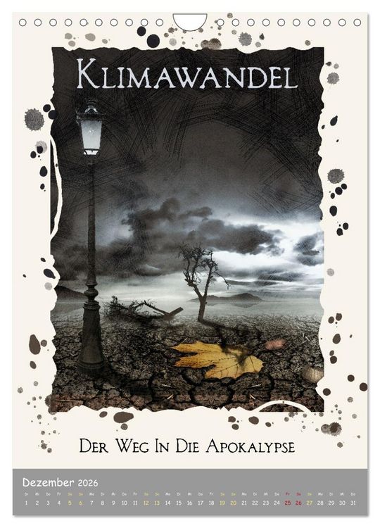 Produktbild: UTOPIA - versunken in Raum und Zeit (Wandkalender 2026 DIN A4 hoch), CALVENDO Monatskalender