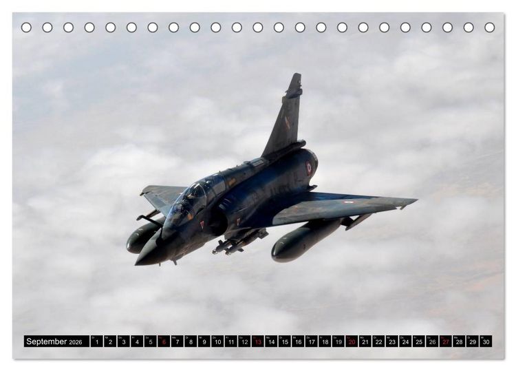 Produktbild: Kriegstechnik. Kampfjet-Impressionen (Tischkalender 2026 DIN A5 quer), CALVENDO Monatskalender