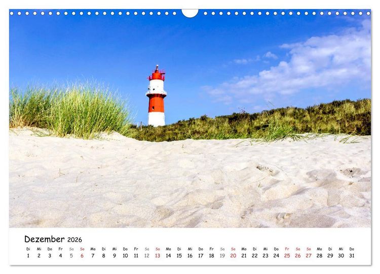 Produktbild: Borkum, bezaubernde Nordseeinsel (Wandkalender 2026 DIN A3 quer), CALVENDO Monatskalender