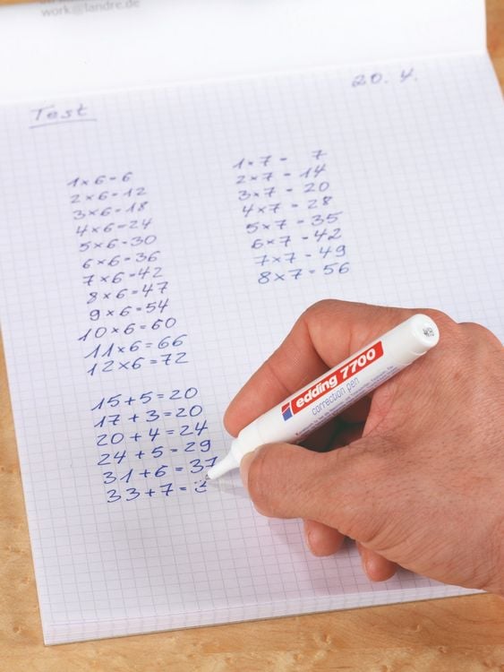 Produktbild: edding Korrekturstift 7700 wei&szlig;