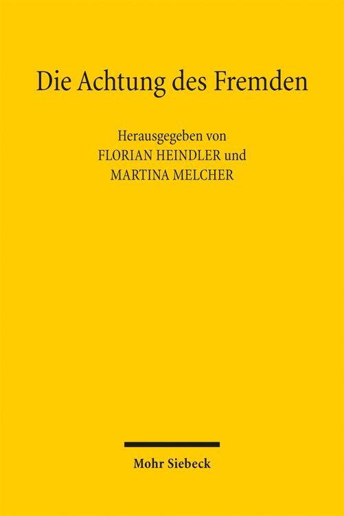 Produktbild: Die Achtung des Fremden
