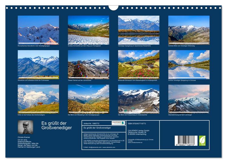 Produktbild: Es gr&uuml;&szlig;t der Gro&szlig;venediger (Wandkalender 2026 DIN A3 quer), CALVENDO Monatskalender