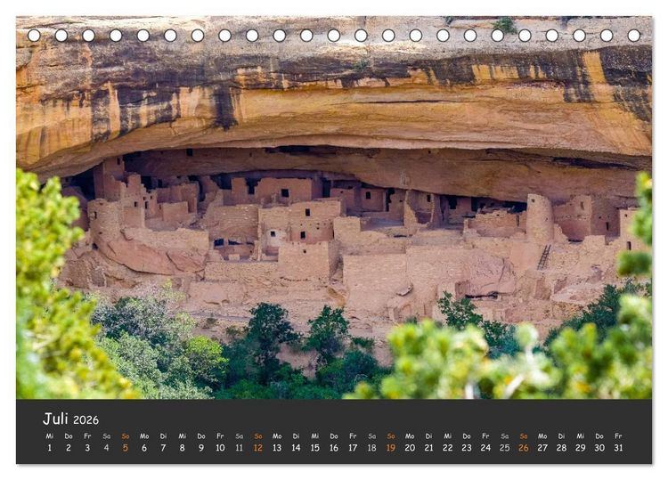 Produktbild: Die Canyons der USA (Tischkalender 2026 DIN A5 quer), CALVENDO Monatskalender