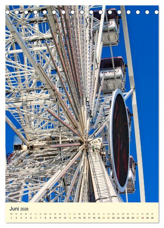 Produktbild: Riesenrad - hoch hinaus (Tischkalender 2026 DIN A5 hoch), CALVENDO Monatskalender