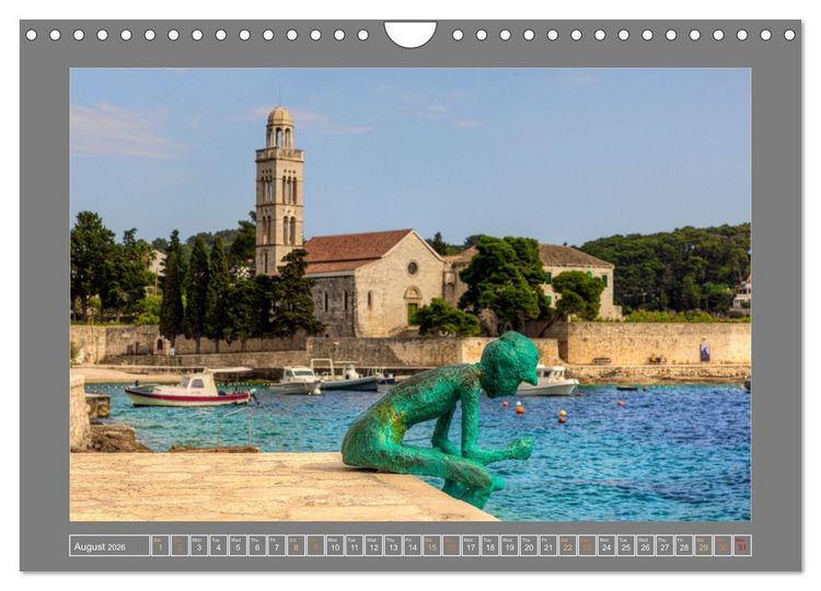 Produktbild: Croatia Dreamland on the Adriatic Sea (Wall Calendar 2026 DIN A4 landscape), CALVENDO 12 Month Wall Calendar