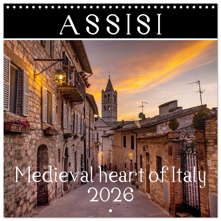 Produktbild: Assisi - Medieval Heart of Italy (Wall Calendar 2026 12 &times; 12 Inch) CALVENDO 12 Month Wall Calendar