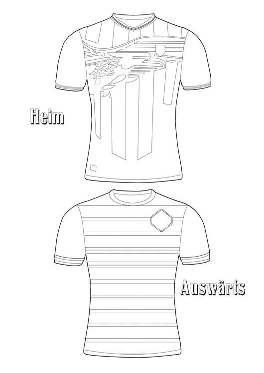 Produktbild: Fu&szlig;ball-Malbuch Trikot-Designer f&uuml;r Kinder ab 6 Jahren mit 100 Motiven zum Ausmalen