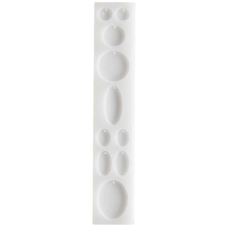 Produktbild: Silikon Gie&szlig;form Anh&auml;nger Rund / Au&szlig;enma&szlig; Silikonform 4 x 21,5 cm