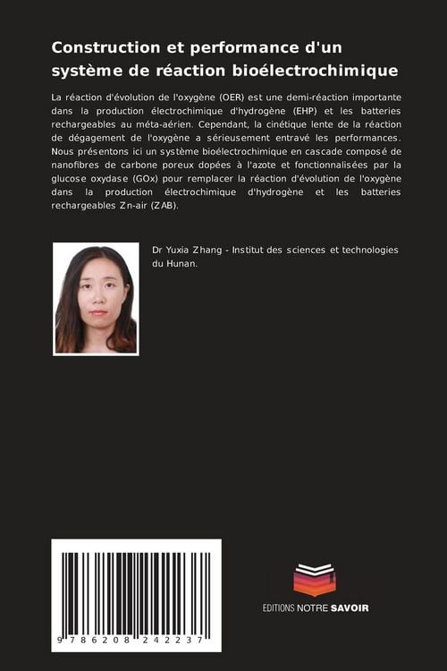 Produktbild: Construction et performance d'un syst&egrave;me de r&eacute;action bio&eacute;lectrochimique