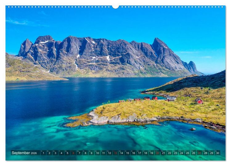 Produktbild: Die Farben Skandinaviens (Wandkalender 2026 DIN A2 quer), CALVENDO Monatskalender