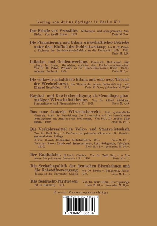 Produktbild: Der Friedensvertrag und Deutschlands Stellung in der Weltwirtschaft