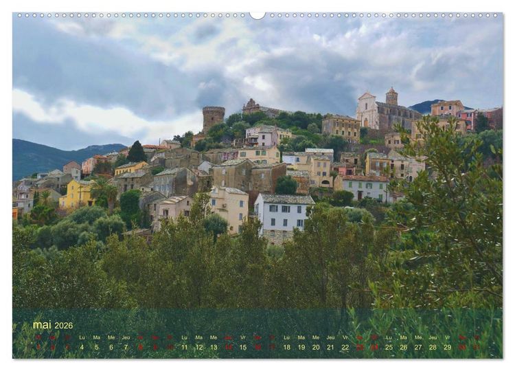 Produktbild: Les balades au Cap Corse (Calendrier mural 2026 DIN A2 vertical) calendrier de bureau