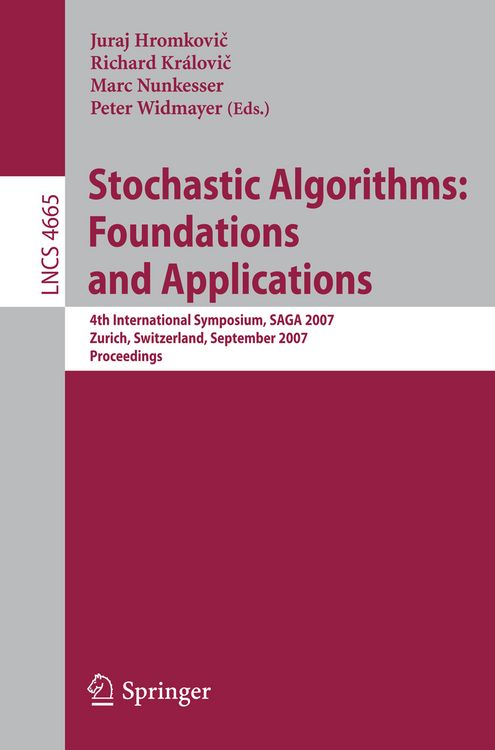 Bild vom Artikel Stochastic Algorithms: Foundations and Applications vom Autor Juraj Hromkovic