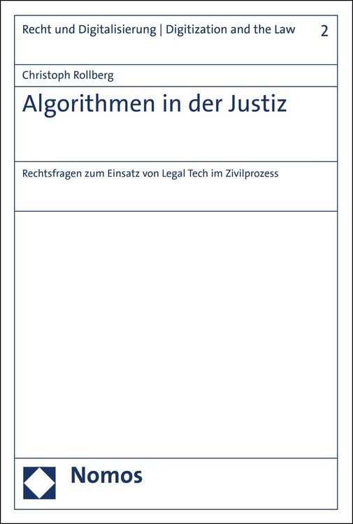 Produktbild: Algorithmen in der Justiz