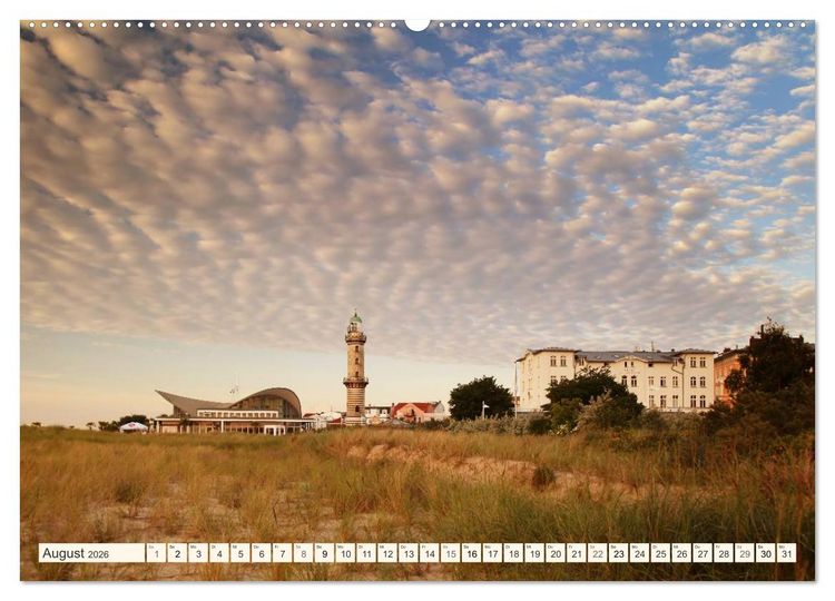 Produktbild: Seebad Warnem&uuml;nde (hochwertiger Premium Wandkalender 2026 DIN A2 quer), Kunstdruck in Hochglanz