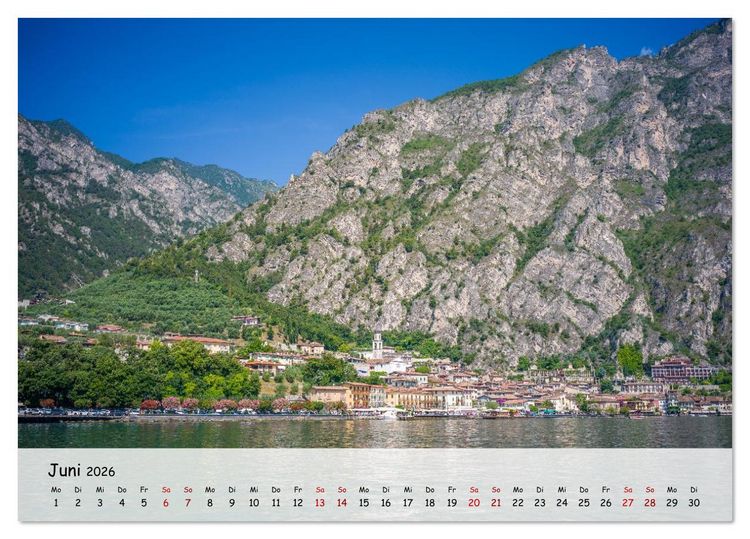 Produktbild: Limone sul Garda - Traumhaftes St&auml;dtchen am Gardasee (Tischkalender 2026 DIN A5 quer), CALVENDO Monatskalender