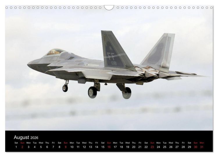 Produktbild: Lockheed Martin F-22A Raptor (Wall Calendar 2026 DIN A3 landscape), CALVENDO 12 Month Wall Calendar