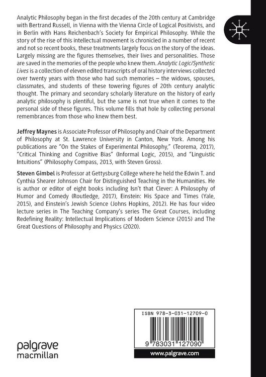 Produktbild: Personal Memories of the Early Analytic Philosophers