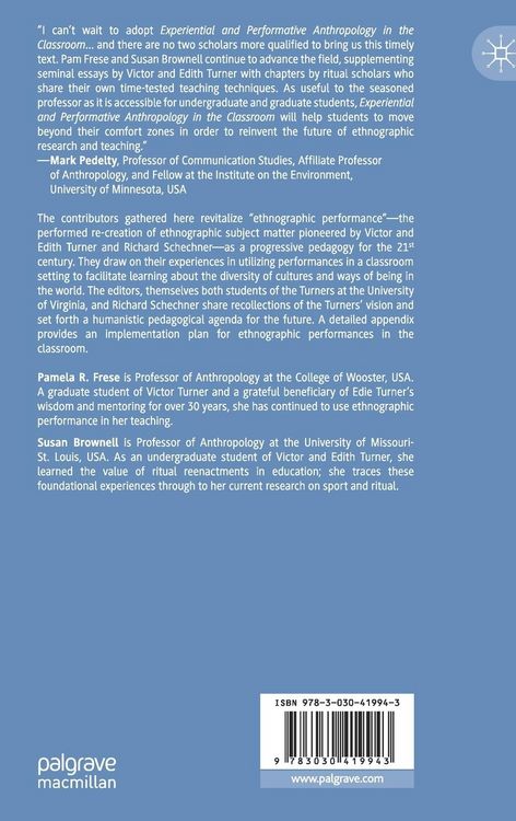 Produktbild: Experiential and Performative Anthropology in the Classroom