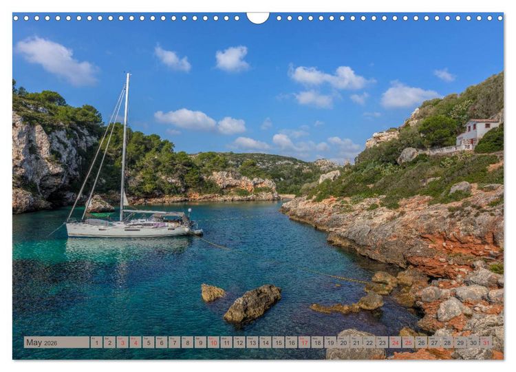 Produktbild: Menorca Untouched paradise in the Mediterranean Sea (Wall Calendar 2026 DIN A3 landscape), CALVENDO 12 Month Wall Calendar