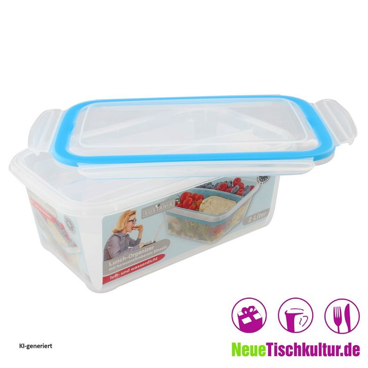 Produktbild: neuetischkultur Lunchbox mit Einsatz Sustania Lunchbox mit Einsatz Sustania