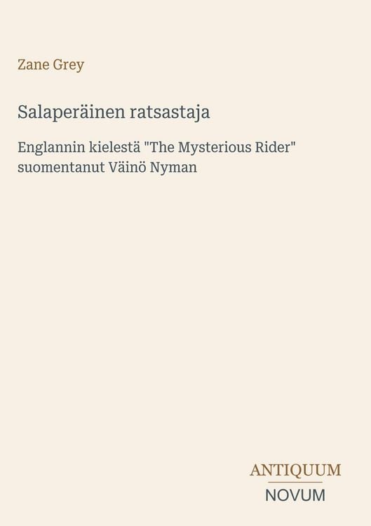 Produktbild: Salaper&auml;inen ratsastaja