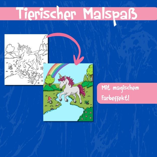 Produktbild: Mein Zauber-Wassermalbuch Einh&ouml;rner