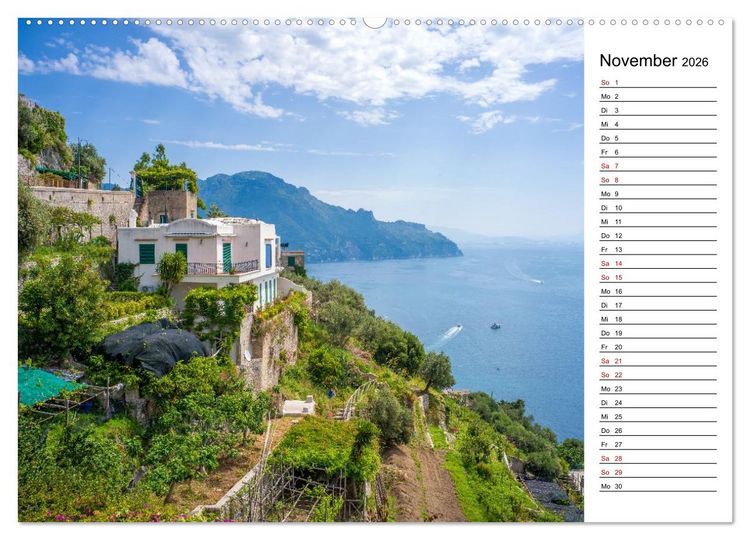 Produktbild: Amalfik&uuml;ste - Der Planer (hochwertiger Premium Wandkalender 2026 DIN A2 quer), Kunstdruck in Hochglanz