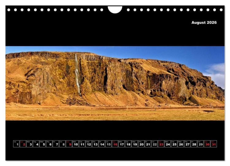 Produktbild: Iceland - Panoramic photographies (Wall Calendar 2026 DIN A4 landscape), CALVENDO 12 Month Wall Calendar