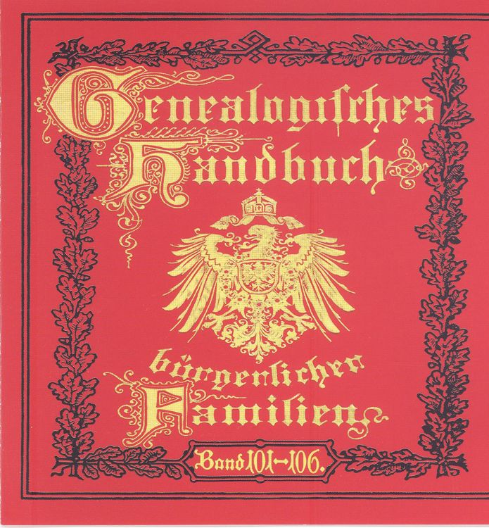 Produktbild: Deutsches Geschlechterbuch - CD-ROM. Genealogisches Handbuch b&uuml;rgerlicher Familien / Genealogisches Handbuch b&uuml;rgerlicher Familien B&auml;nde 101-106