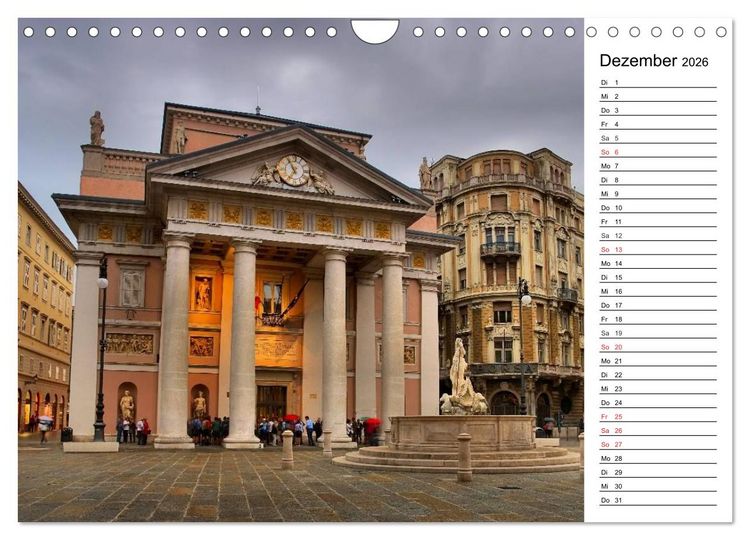 Produktbild: Triest - Habsburger Erbe und italienisches Flair (Wandkalender 2026 DIN A4 quer), CALVENDO Monatskalender