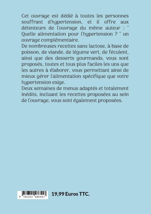 Produktbild: Mes recettes faciles pour l'hypertension.