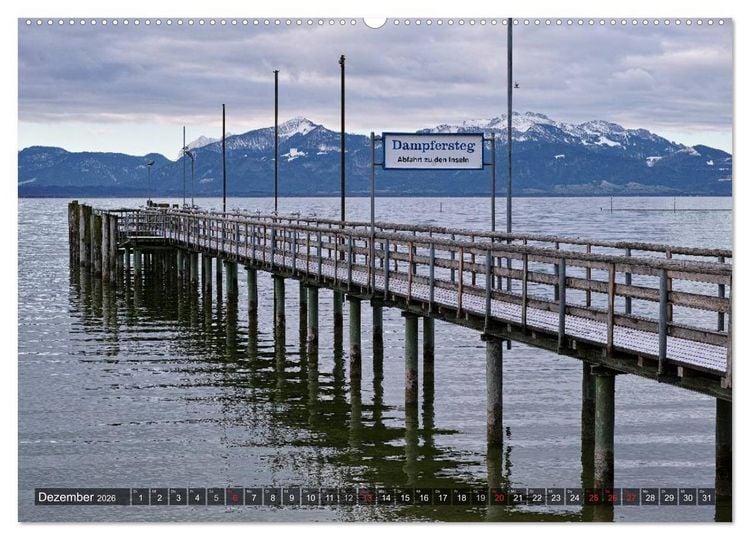Produktbild: Stille Tage am Chiemsee (Wandkalender 2026 DIN A2 quer), CALVENDO Monatskalender