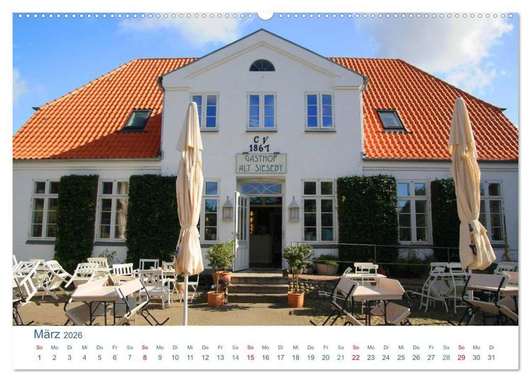 Produktbild: Sieseby 2026. Idyllisches Fl&auml;chendenkmal an der Schlei (Wandkalender 2026 DIN A2 quer), CALVENDO Monatskalender