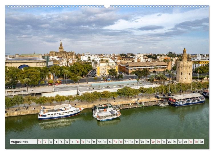 Produktbild: Andalusien - Sevilla (Wandkalender 2026 DIN A2 quer), CALVENDO Monatskalender