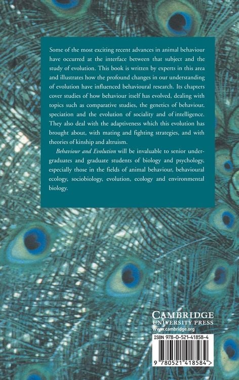 Produktbild: Behaviour and Evolution