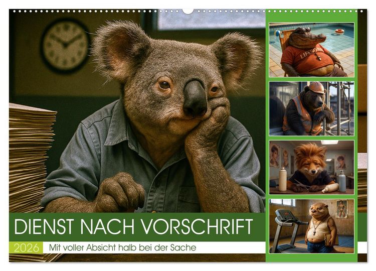 Produktbild: Dienst nach Vorschrift (Wandkalender 2026 DIN A2 quer), CALVENDO Monatskalender