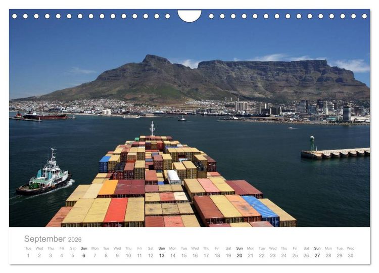 Produktbild: Fascination of Shipping On board around the world (Wall Calendar 2026 DIN A4 landscape), CALVENDO 12 Month Wall Calendar