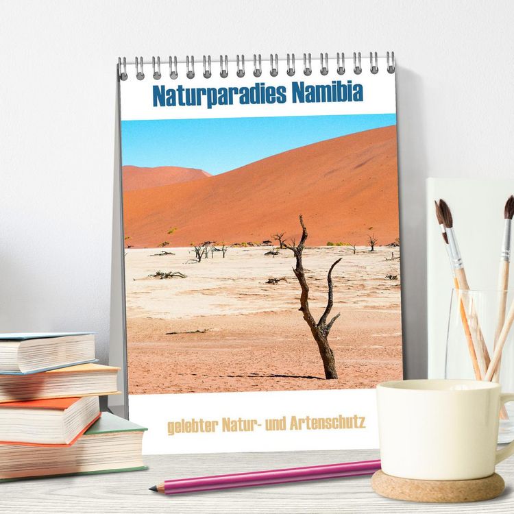 Produktbild: Naturparadies Namibia (Tischkalender 2026 DIN A5 hoch), CALVENDO Monatskalender
