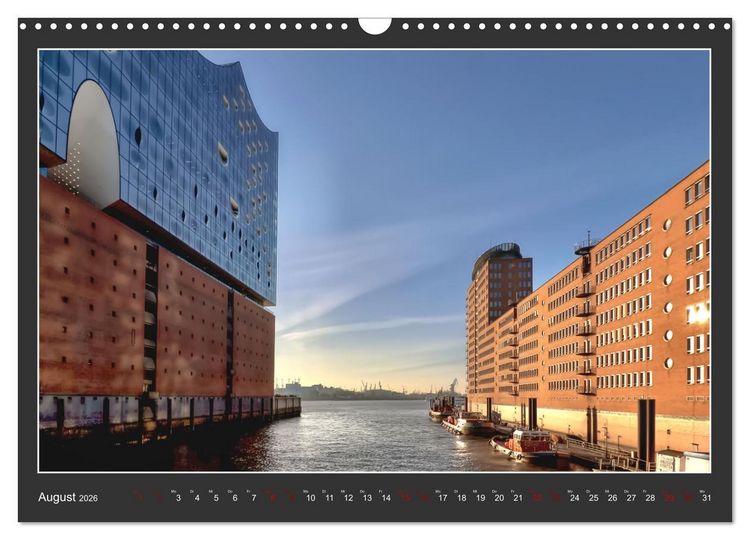 Produktbild: Wahrzeichen Elbphilharmonie (Wandkalender 2026 DIN A3 quer), CALVENDO Monatskalender