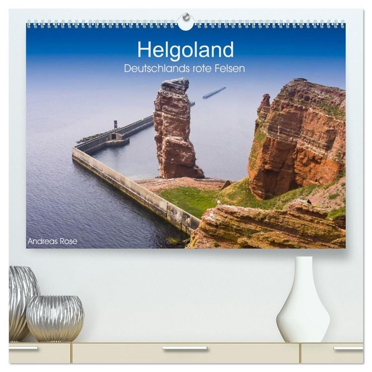 Produktbild: Helgoland,Deutschlands rote Felsen (hochwertiger Premium Wandkalender 2027 DIN A2 quer), Kunstdruck in Hochglanz