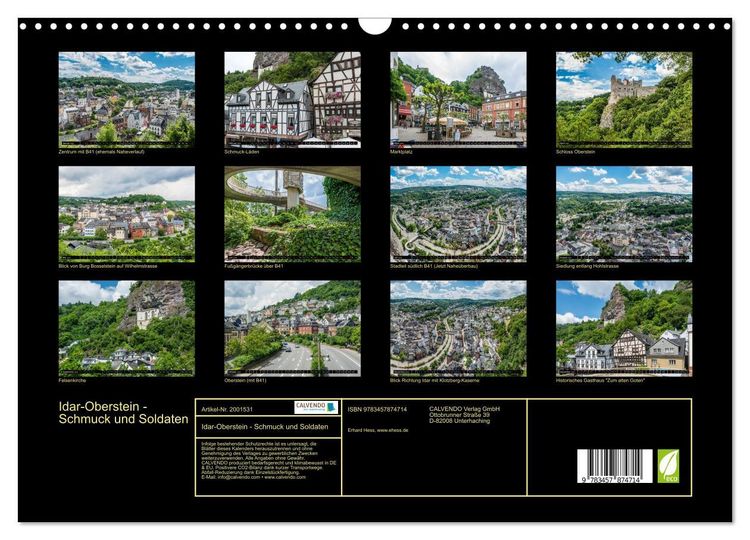 Produktbild: Idar-Oberstein - Schmuck und Soldaten (Wandkalender 2026 DIN A3 quer), CALVENDO Monatskalender