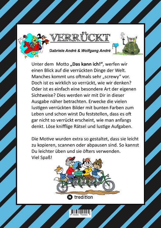 Produktbild: CRAFTBOOK - TOTAL VERR&Uuml;CKT - SCREWY MOTIVE - LUSTIG - SPASS - UNTERHALTSAM - KNIFFLIGE R&Auml;TSEL - TIERE - MENSCHEN - ORTE - FREIZEIT - SPASSIG