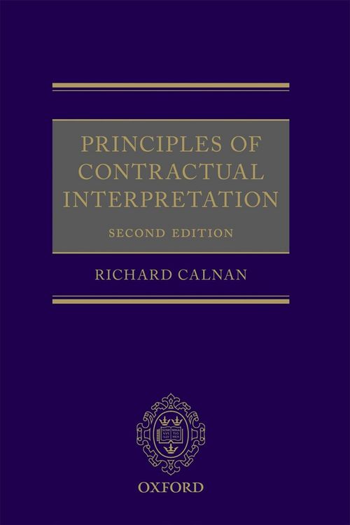 Produktbild: Principles of Contractual Interpretation
