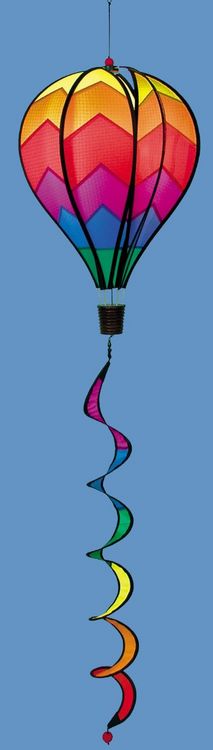 In The Breeze Heißluftballon Windspiel – Buntes Mylar, 10-teilig, Ca. 45 Cm Hoch, Für Garten & Terrasse