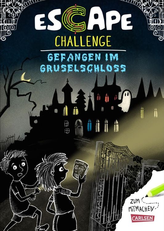 Produktbild: Escape-Buch f&uuml;r Grundschulkinder: Escape Challenge: Gefangen im Gruselschloss